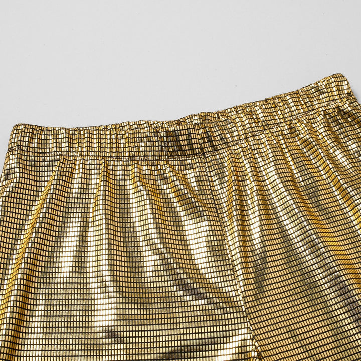 Herren extravagante Glanzhose mit auffälligem Design Echoarchiv
