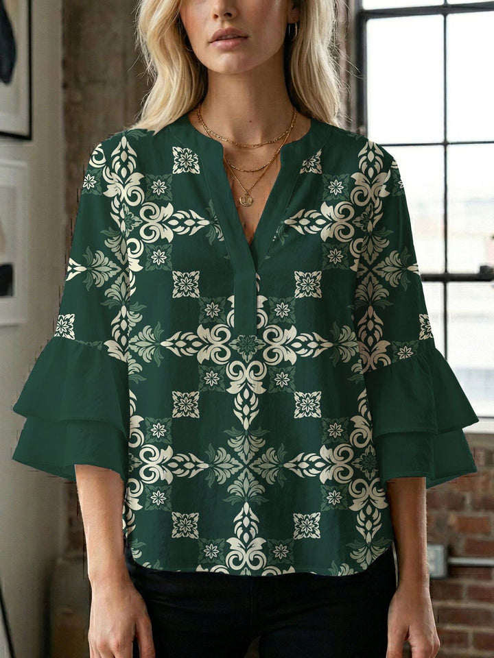 Damen Bluse mit wunderschönen floralem Design Echo Archiv