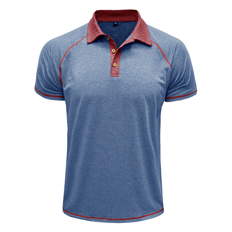 Herren lässiges Poloshirt mit kontrastierenden Einfassungen und hochwertigem Baumwollmix Echoarchiv