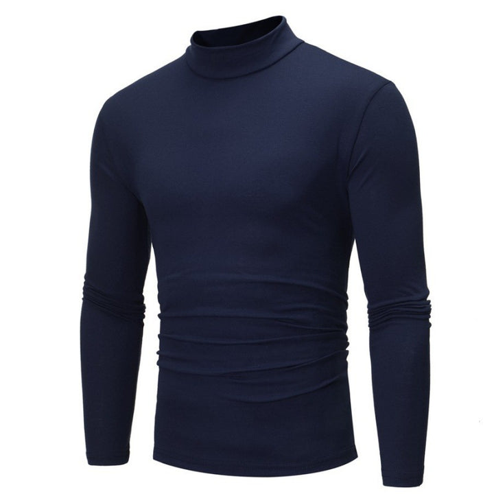 Herren Rollkragen Langarmshirt mit figurbetontem Schnitt und atmungsaktiver Stretch-Qualität Echoarchiv