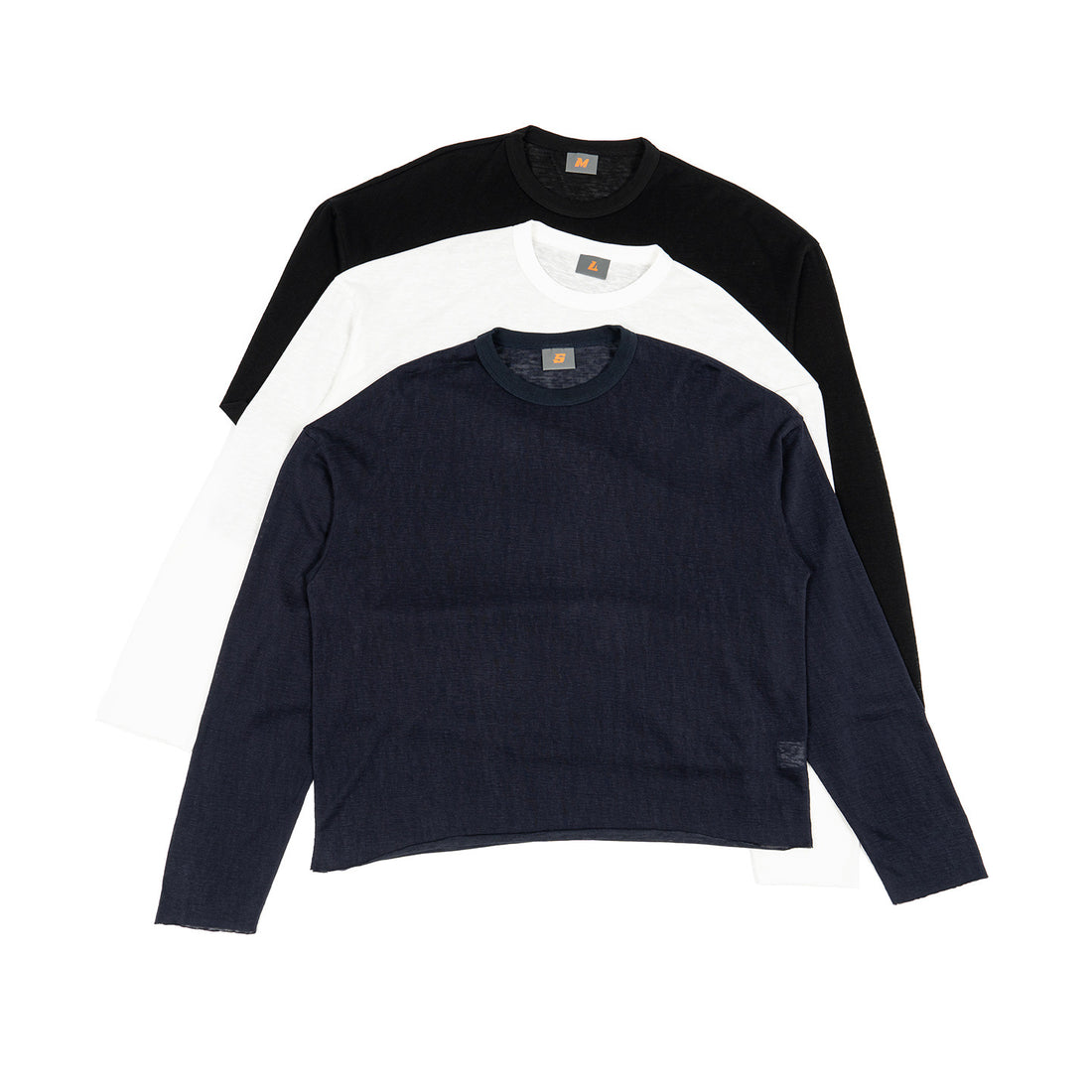 Herren Langarm Feinstrick-Pullover mit weiter Passform Echo Archiv