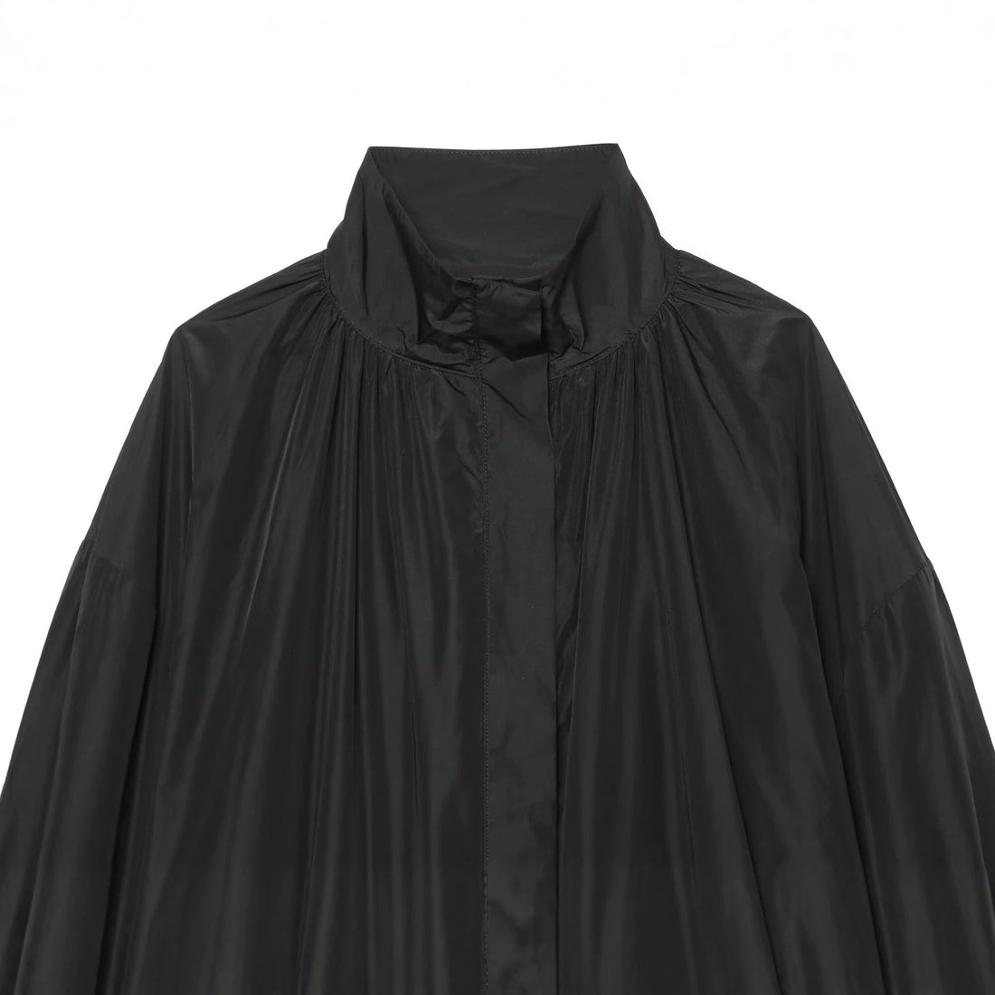 Damen Oversize Regenblouson im Cocoon‑Schnitt mit hohem Stehkragen und elastischem Saum Echo Archiv