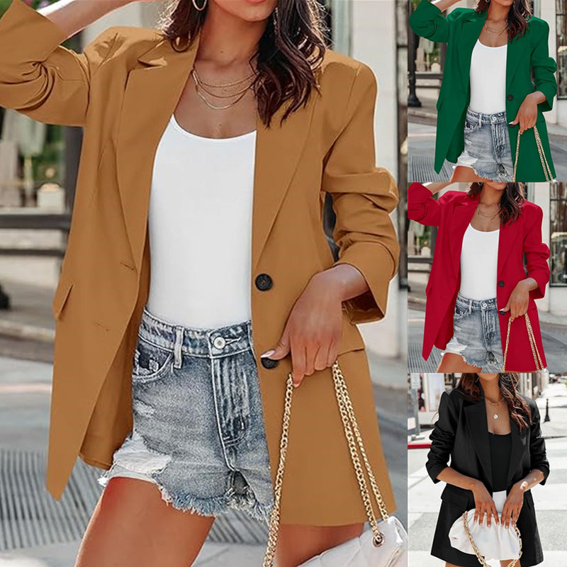 Damen großzügig geschnittener Oversize-Blazer Echoarchiv