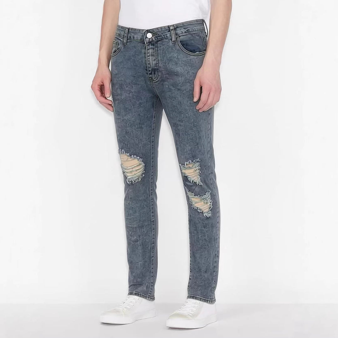 Herren Destroyed Jeans mit modischem Used-Look Echo Archiv