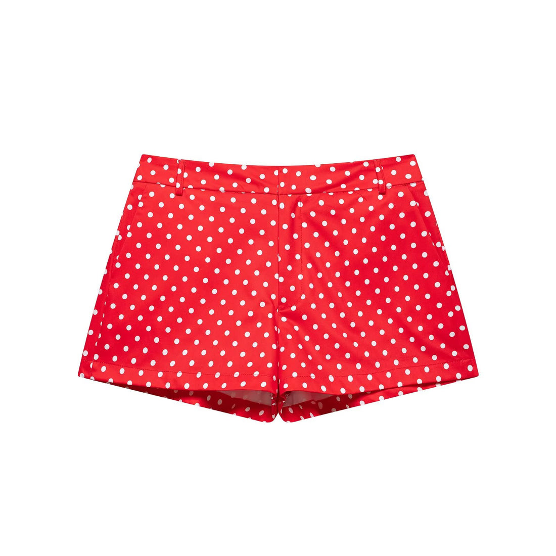 Damen weite High-Waist Schlaghose mit Punkteprint und elastischem Bund – Avélisse