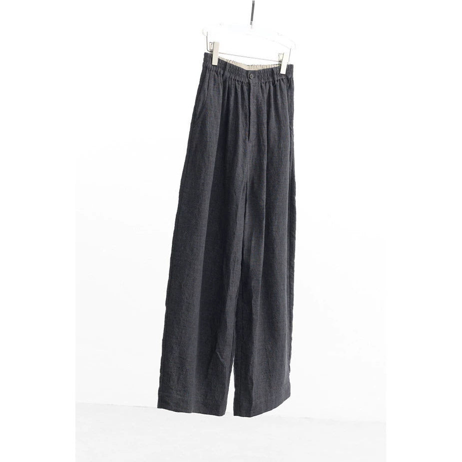Damen Weit geschnittene Leinenhose Echoarchiv