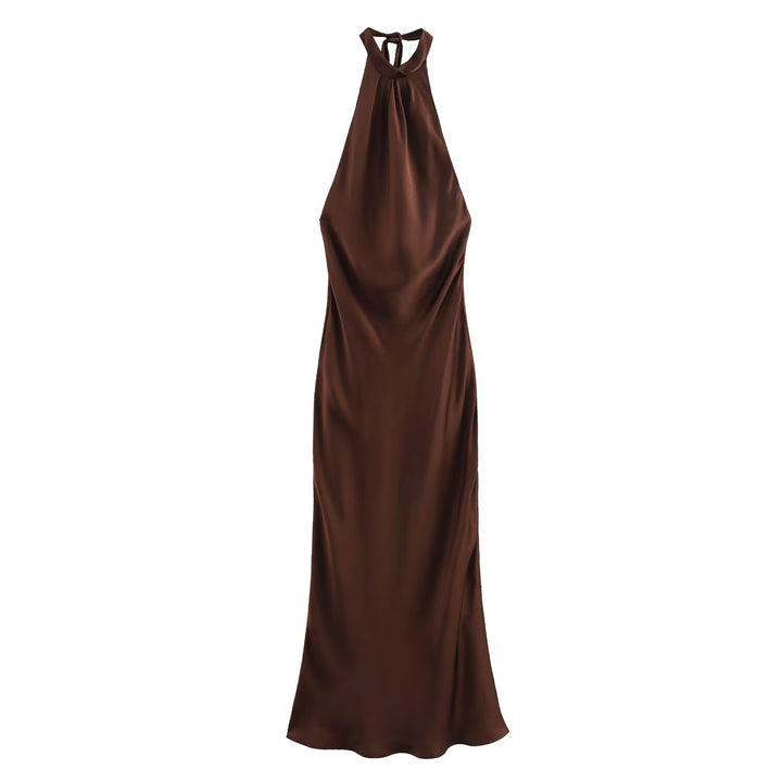 Damen Abendkleid mit elegantem Halterneck-Design und fließendem Schnitt Echo Archiv