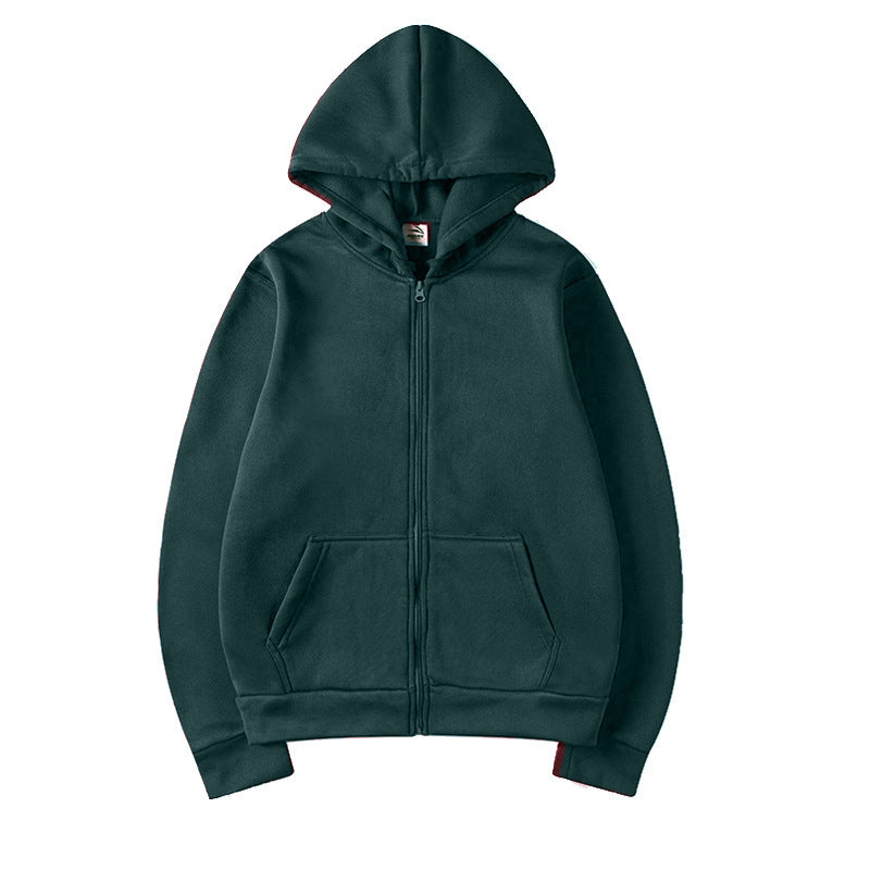 Damen Sportlicher Kapuzenpullover mit durchgehendem Reißverschluss und Tasche Echoarchiv