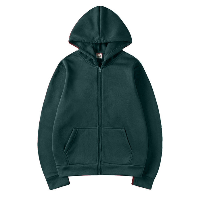Damen Sportlicher Kapuzenpullover mit durchgehendem Reißverschluss und Tasche Echoarchiv