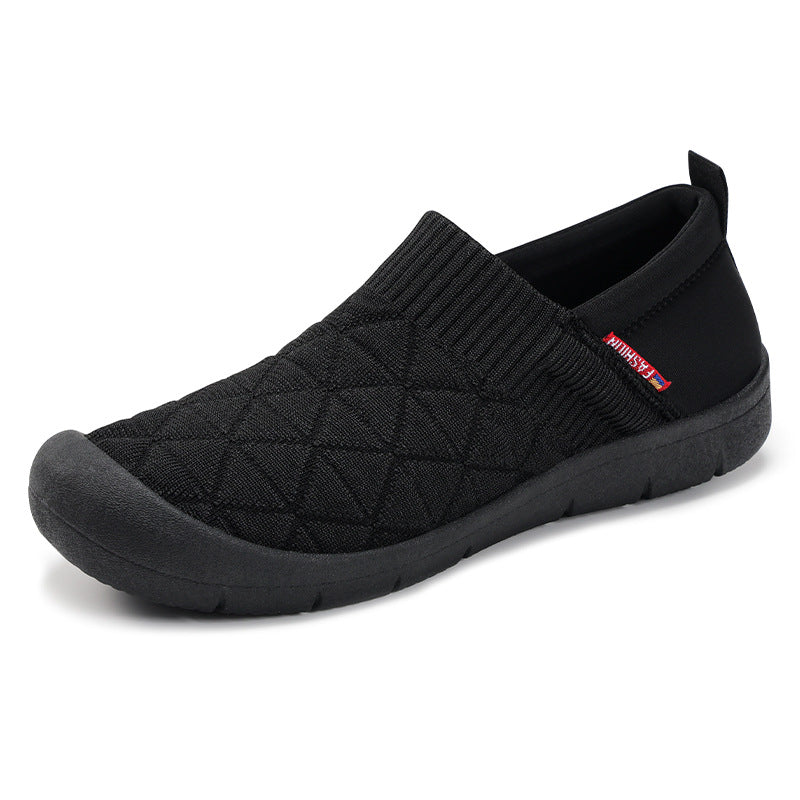 Damen nan atmungsaktiver gestrickter Slip-On Komfort-Halbschuh mit elastischem Schaft und stoßdämpfender EVA-Sohle Echo Archiv