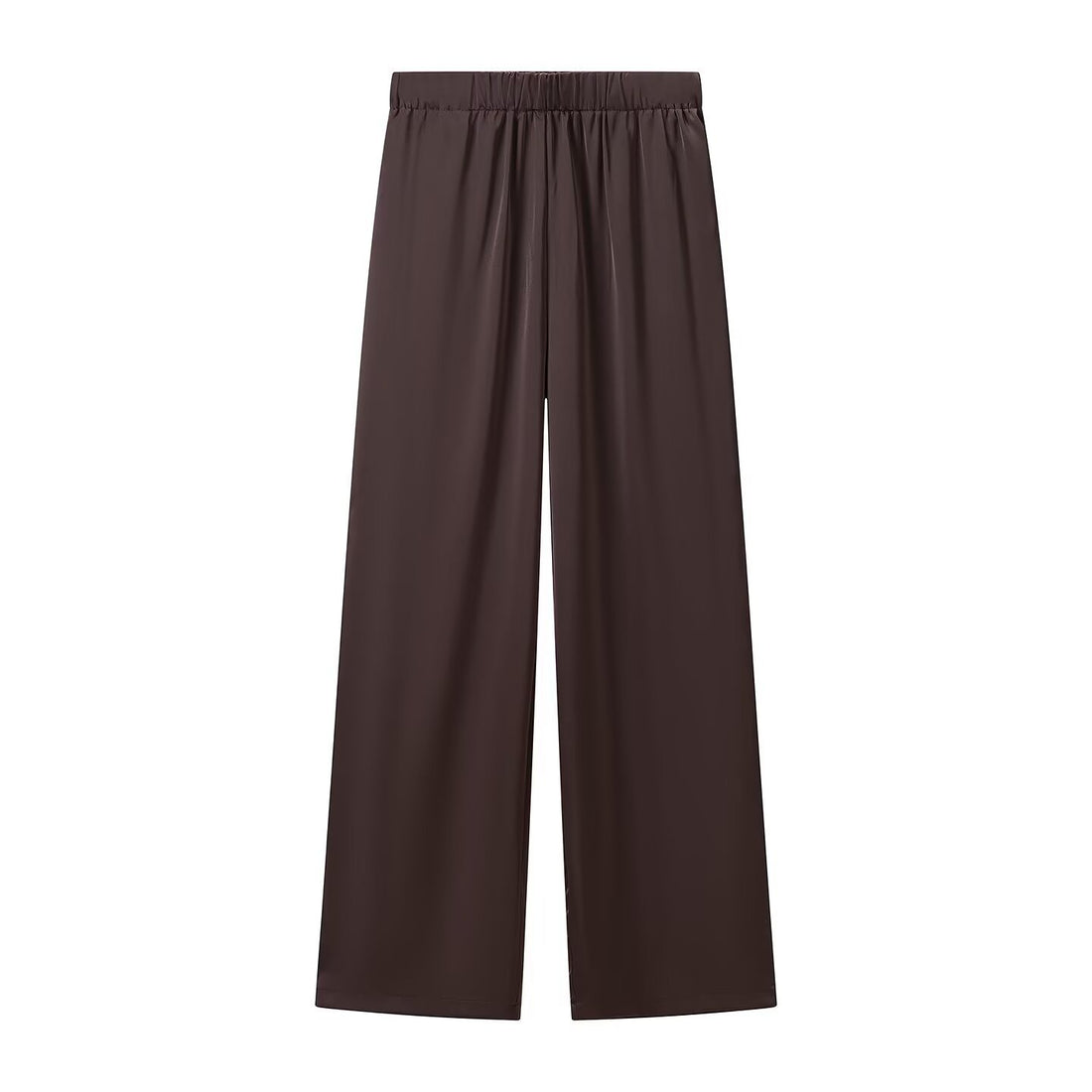 Damen Weite Palazzo-Hose mit Elastikbund und fließender Satinoptik Echo Archiv