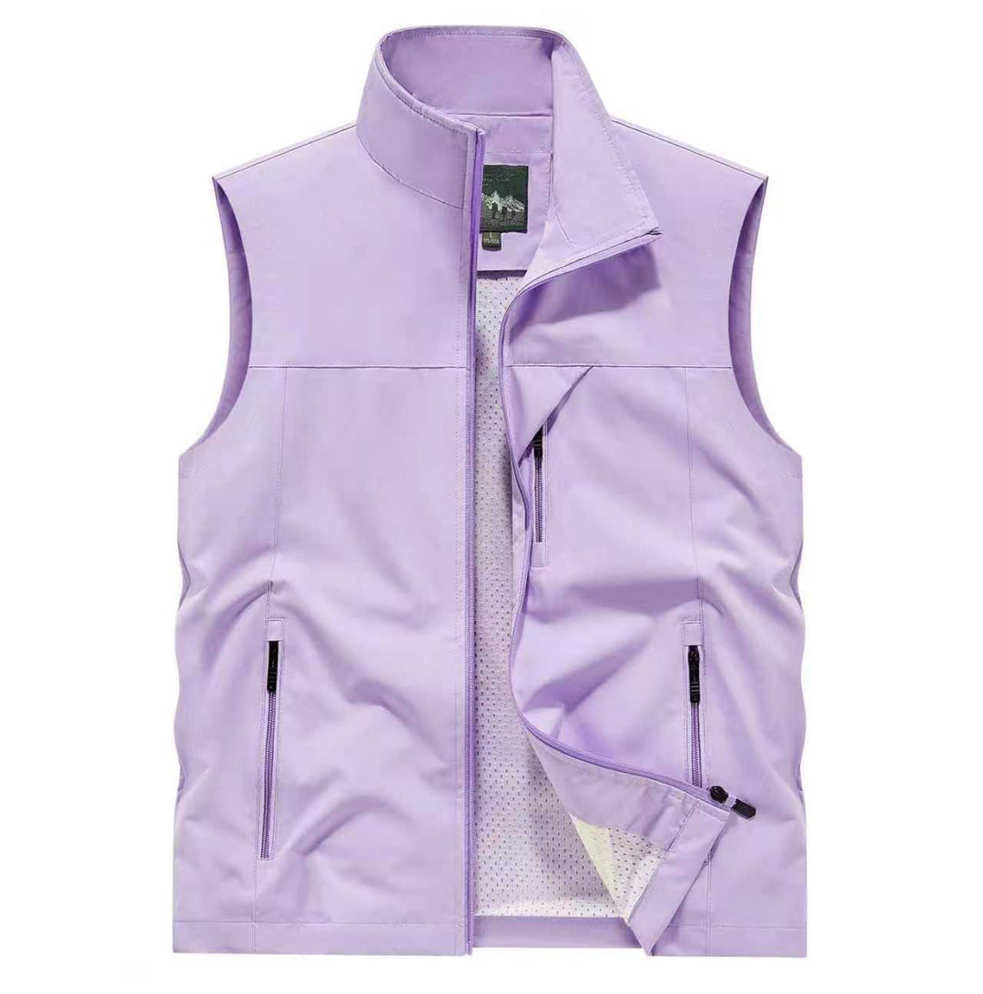 Herren Atmungsaktive Softshell-Outdoorweste mit Mesh‑Innenfutter und Reißverschlusstaschen – Marzano