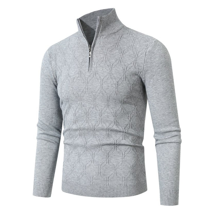 Herren Strickpullover mit modernem Strukturmuster Echoarchiv