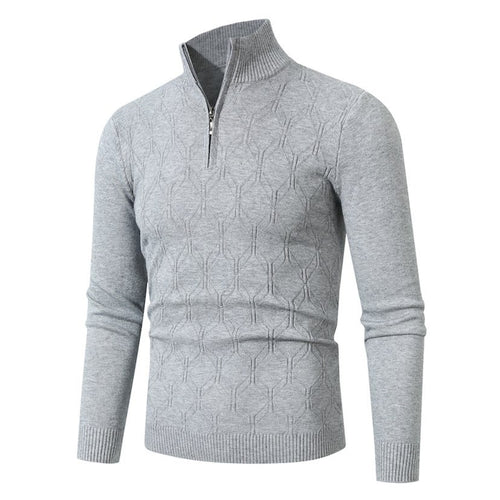 Herren Strickpullover mit modernem Strukturmuster Echoarchiv