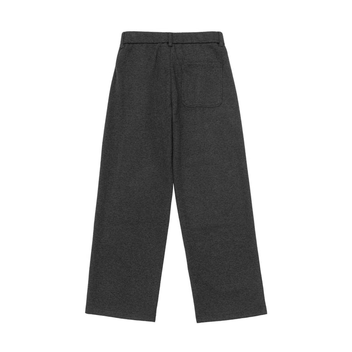 Damen Hochtaillierte weite Jersey-Hose mit Bundfalten und Eingrifftaschen Echoarchiv