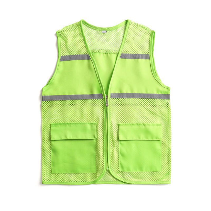 Unisex Sichtbare Utility-Weste mit atmungsaktivem Mesh, Reflektorbändern und großzügigen Fronttaschen Echoarchiv