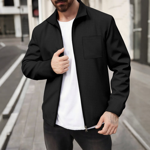 Herren modische Jacke mit strukturiertem Design Echoarchiv