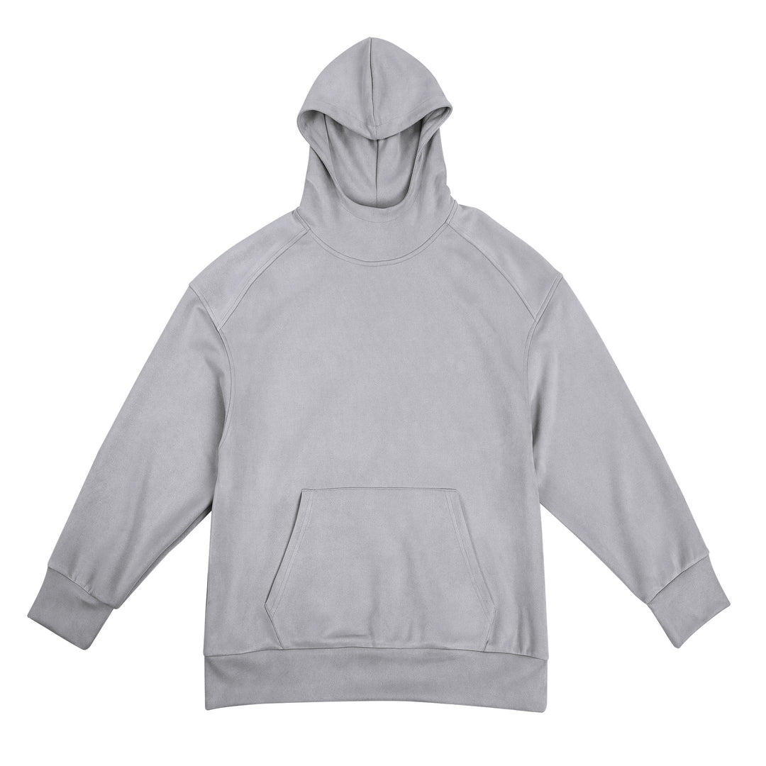 Herren lässiger Hoodie mit hohem Kragen und praktischer Kängurutasche Echoarchiv