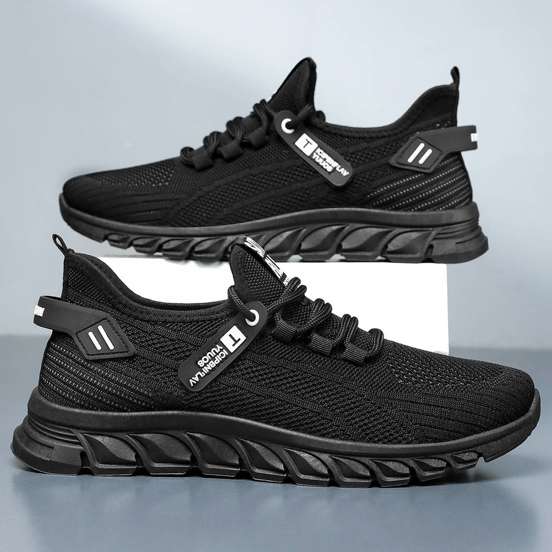 Herren nan atmungsaktiver Strick-Chunky-Sneaker mit elastischem Einstieg, stabiler Dämpfungssohle und Zuglasche Echo Archiv