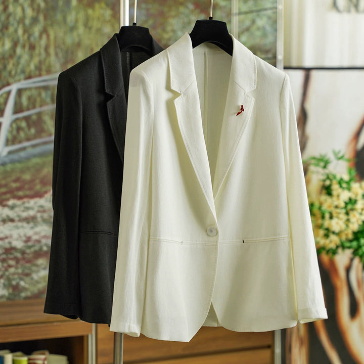 Damen Eleganter Leinenblazer Echoarchiv