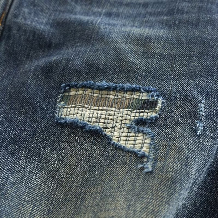 Herren Legere Denim-Jeans im Used-Look Echo Archiv
