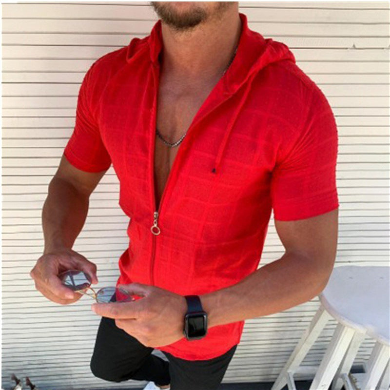 Herren Performance Zip-Up Sportshirt Echoarchiv