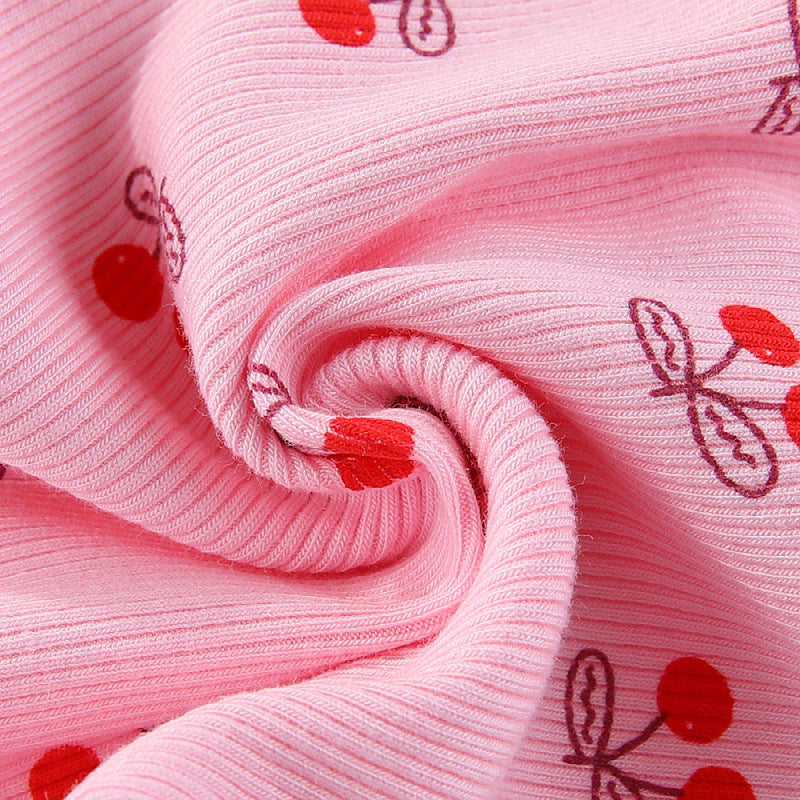 Mädchen Leggings mit fröhlichem Kirschmotiv Echo Archiv