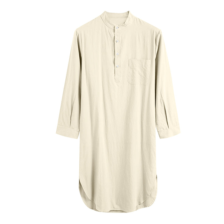 Damen Langarmhemd mit modernem Henley-Ausschnitt und praktischer Brusttasche Echoarchiv
