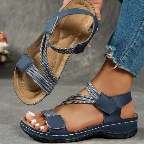 Damen orthopädische Sommer-Sandalen mit verstellbarem Riemendesign und komfortablem Fußbett Echoarchiv