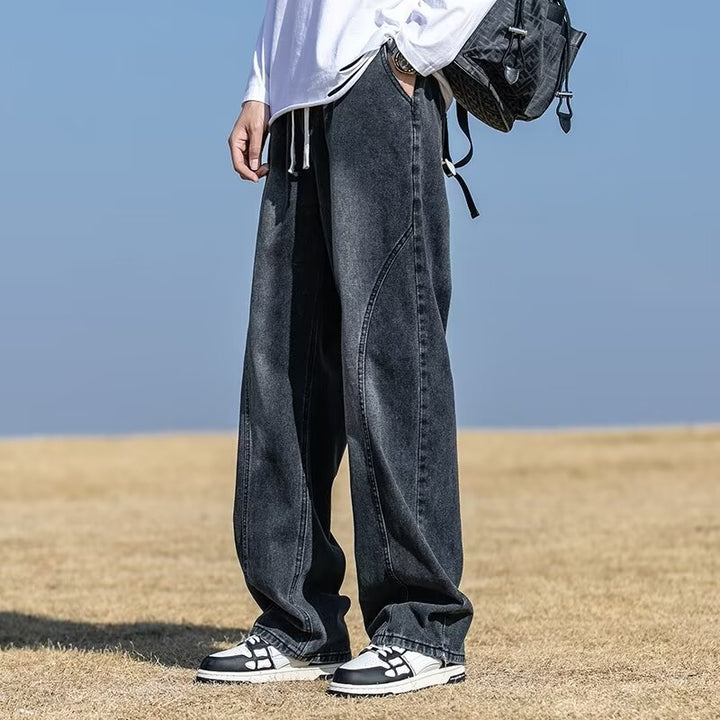 Herren Weitgeschnittene Denim-Hose Echoarchiv 1787982091
