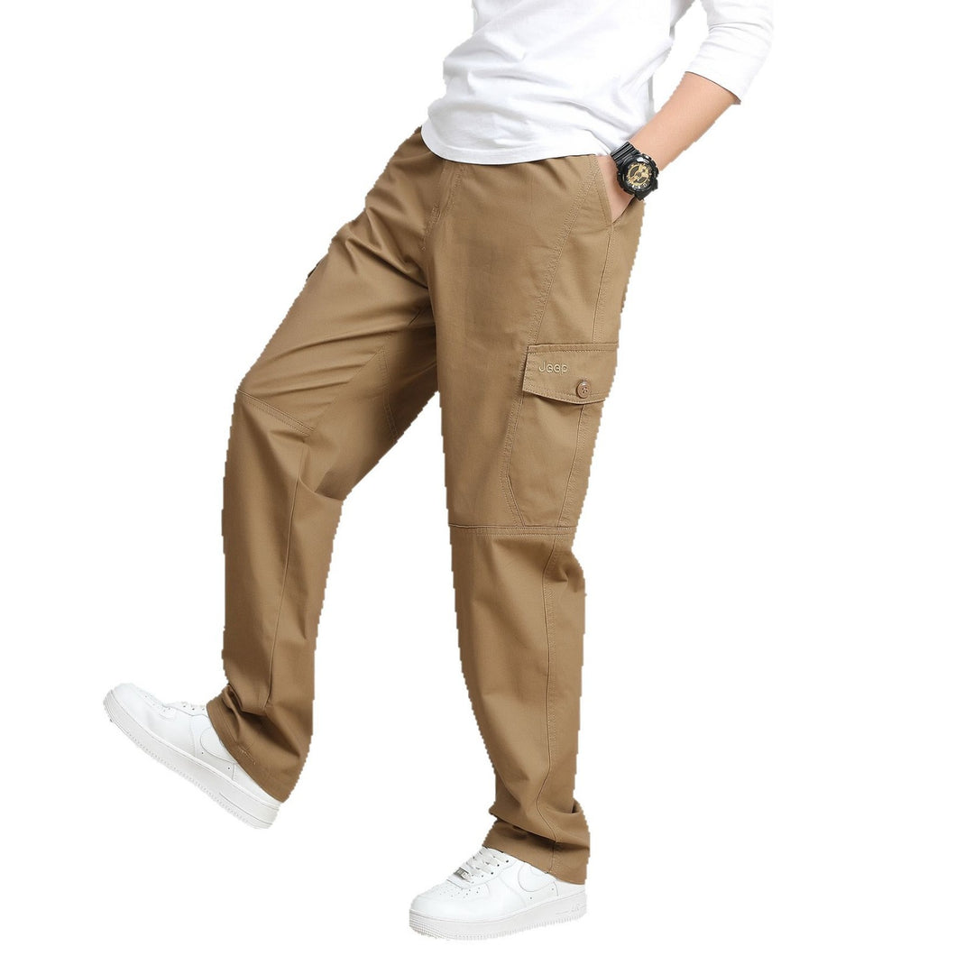 Herren Relaxed-Fit Cargohose im Utility-Design mit Kniepaneelen & Klappentaschen Echo Archiv