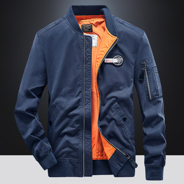 Herren Bomberjacke mit seitlichen Eingrifftaschen und praktischen Ärmeltaschen Echoarchiv
