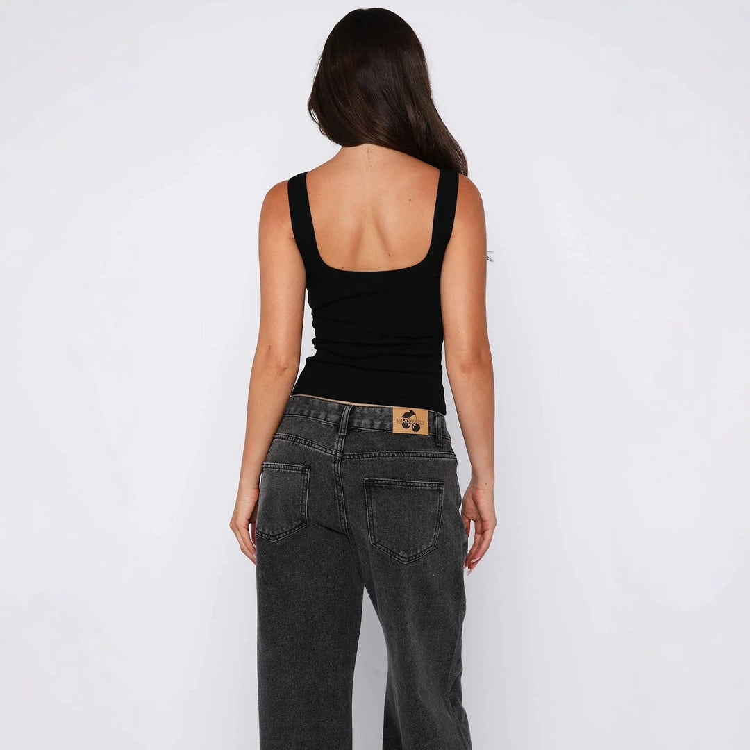 Damen Elegantes Trägershirt mit verschönernden Details Echo Archiv