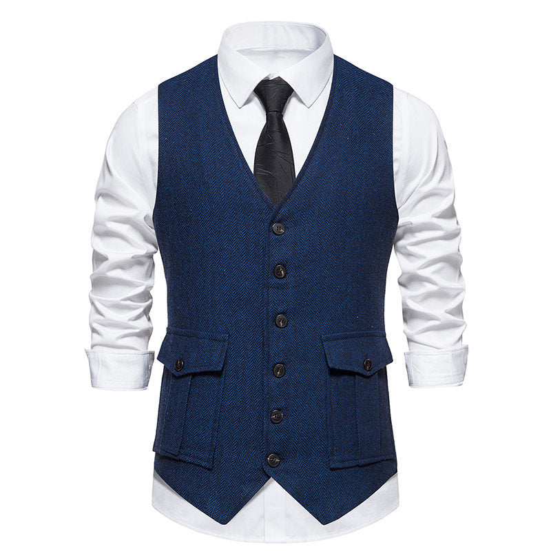 Herren elegante gesteppte Weste Echoarchiv