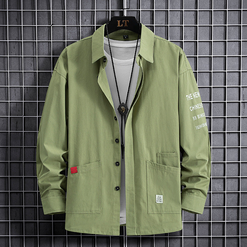 Herren lässige Overshirtjacke mit praktischen Taschen und modischem Design Echoarchiv