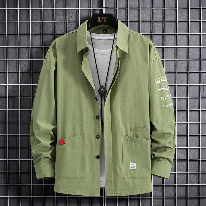 Herren lässige Overshirtjacke mit praktischen Taschen und modischem Design Echoarchiv