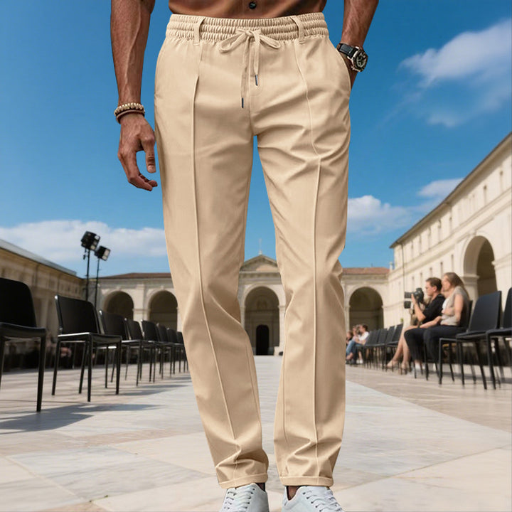 Herren elegante Freizeithose mit elastischem Bund und modernen Taschen Echoarchiv