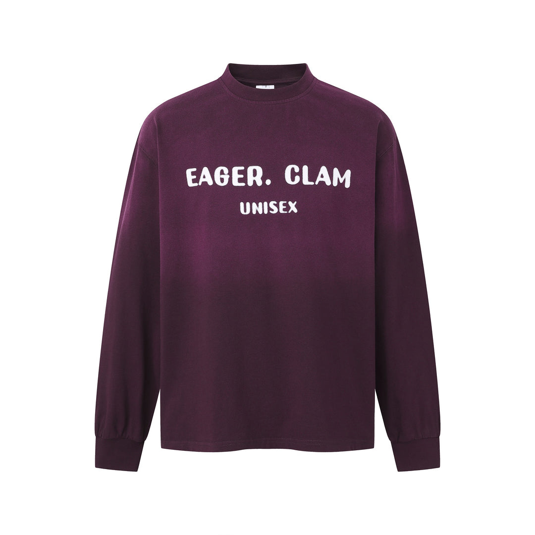 Unisex Oversize-Sweatshirt mit Mockkragen und Statement-Print Echoarchiv
