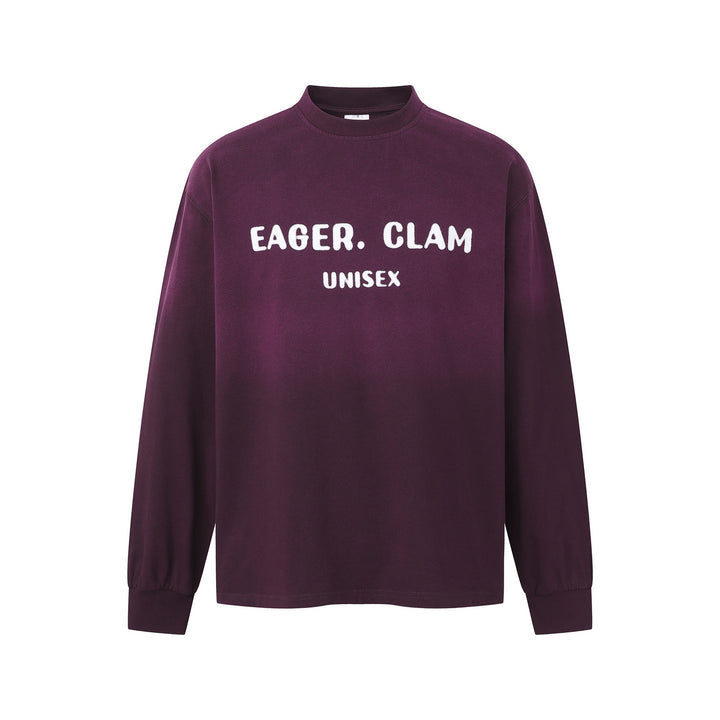 Unisex Oversize-Sweatshirt mit Mockkragen und Statement-Print Echoarchiv
