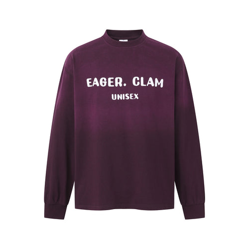 Unisex Oversize-Sweatshirt mit Mockkragen und Statement-Print Echoarchiv