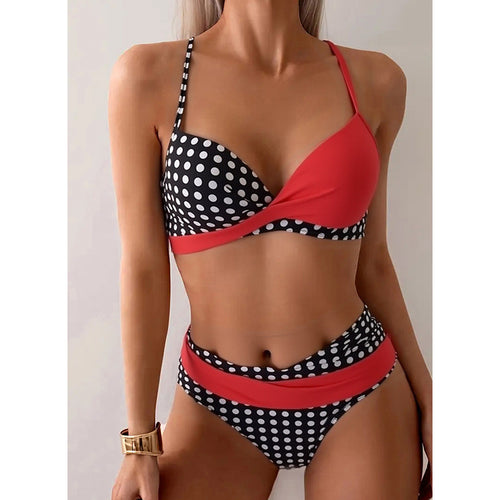 Damen Zweiteiliges Bikini-Set mit verspieltem Wickeldesign Echo Archiv