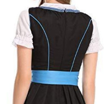 Damen  traditionelles Dirndl mit besticktem Mieder und geschnürter Vorderseite Echo Archiv