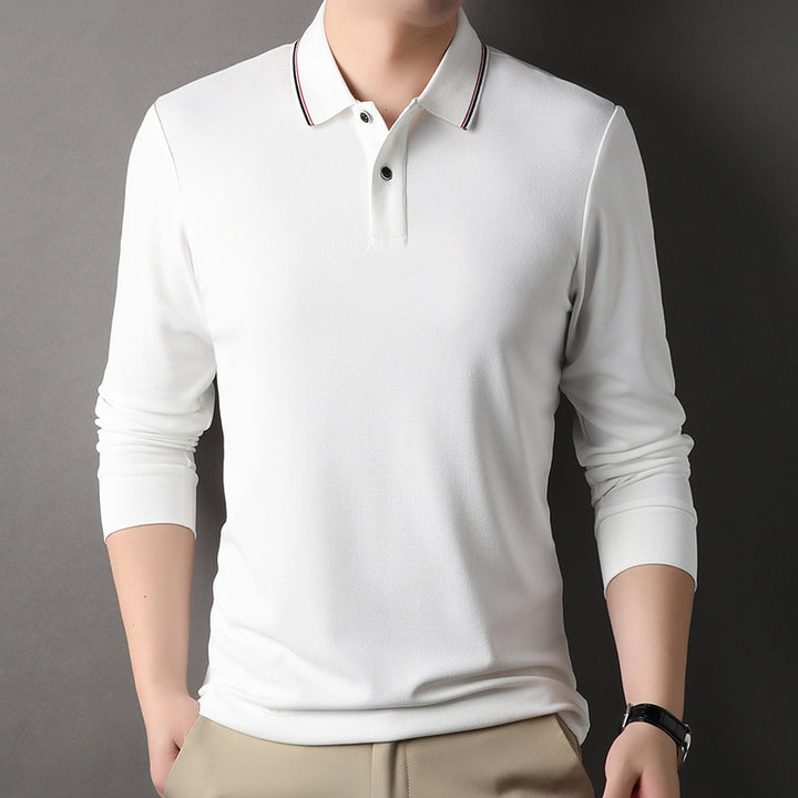Herren Poloshirt mit atmungsaktiver Piqué-Oberfläche und eleganten Kontrastdetails Echoarchiv