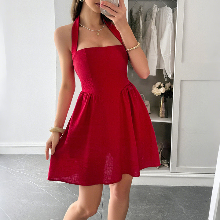 Damen Sommerliches A-Linien Kleid mit aufregendem Halterdesign Echo Archiv