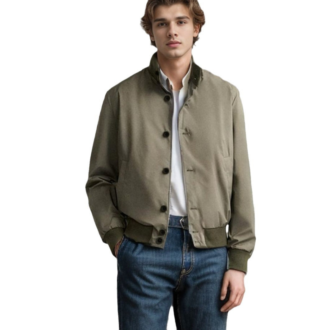 Herren moderne Utilityjacke mit praktischen Taschen und elastischem Bund Echoarchiv