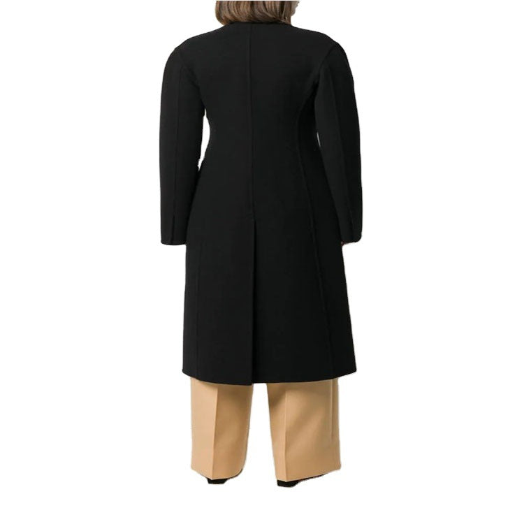 Damen Einreihiger Midimantel im Clean‑Tailoring mit dezenten Metallknöpfen und taillierter Naht Echoarchiv