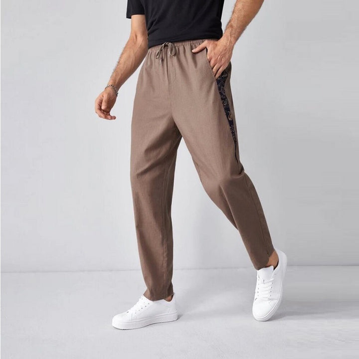 Herren lässige Freizeithose mit elastischem Bund und seitlichen Taschen Echoarchiv