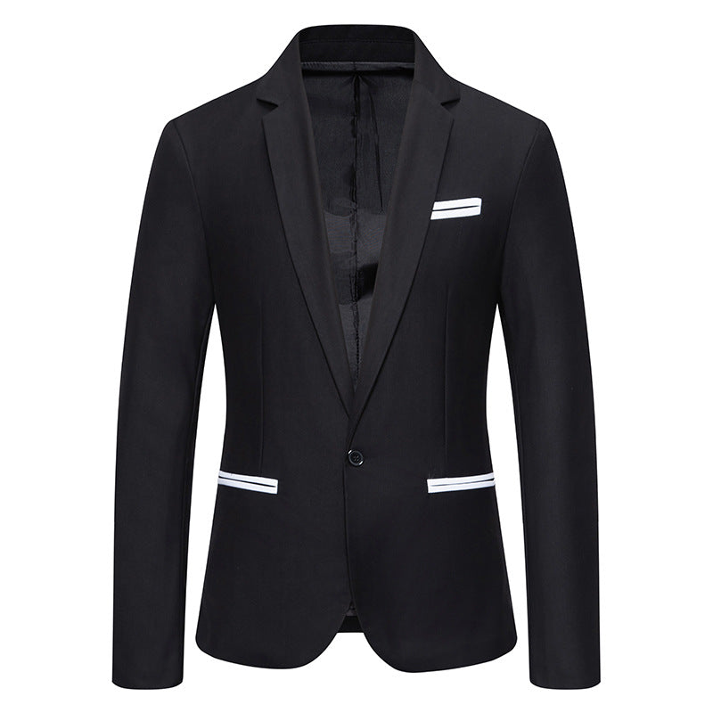 Herren eleganter Blazer mit modischem Schnitt und feinen Akzenten Echoarchiv