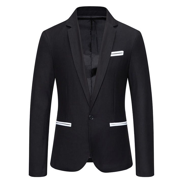 Herren eleganter Blazer mit modischem Schnitt und feinen Akzenten Echoarchiv