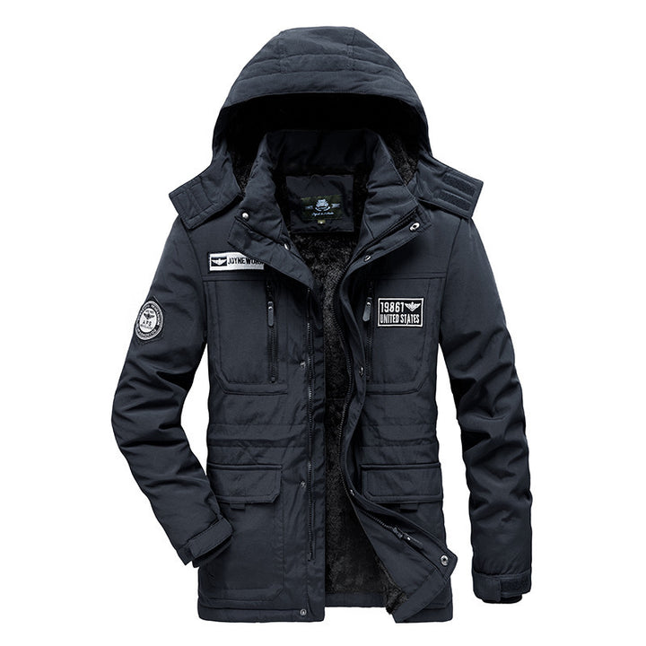 Herren Modularer Utility-Parka mit durchgehendem Teddyfleece und abdeckbarer Frontleiste Echo Archiv